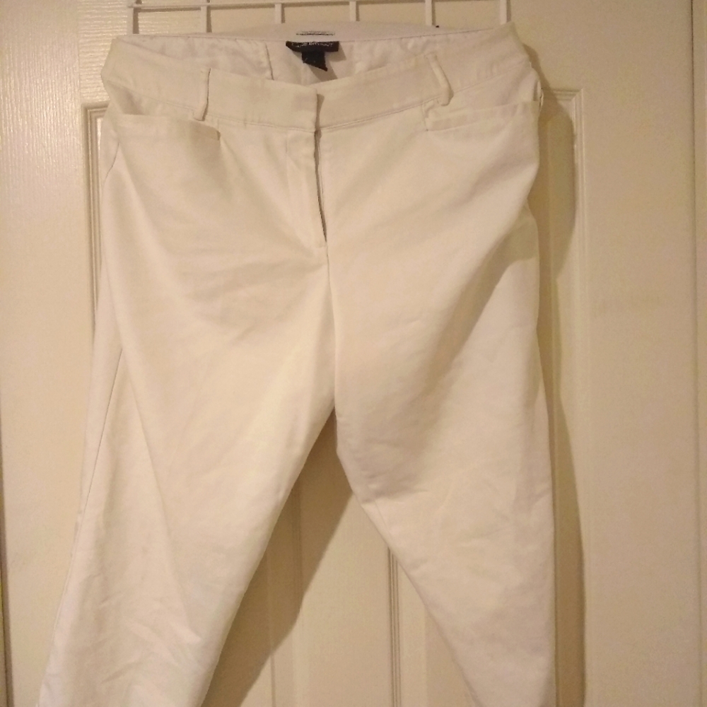 Lane Bryant white Dress capris